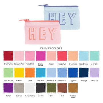 Colored Cotton Card Pouch